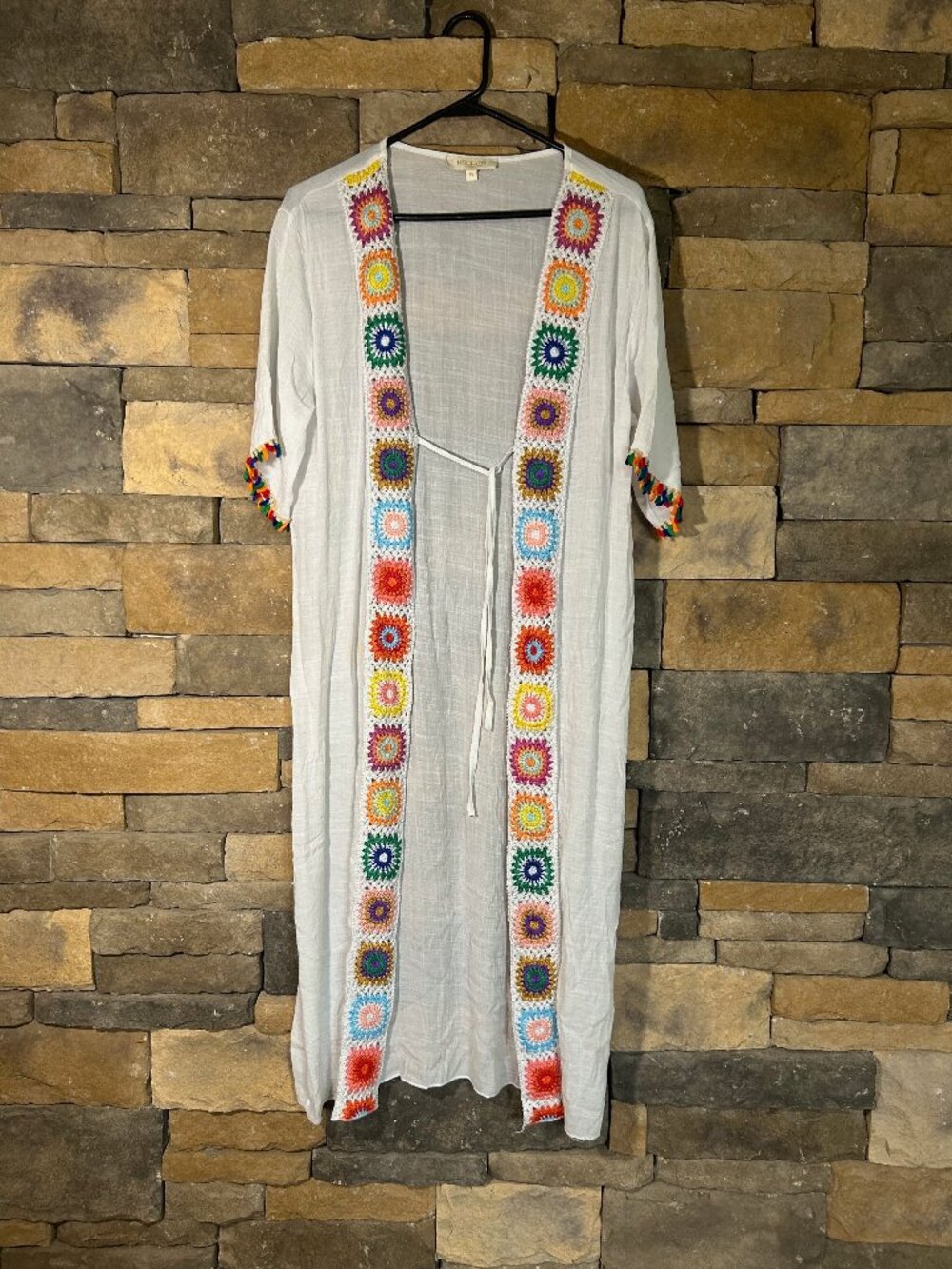 Rebellion Granny Square Croshet Swim Suit Cover Up/Shaw